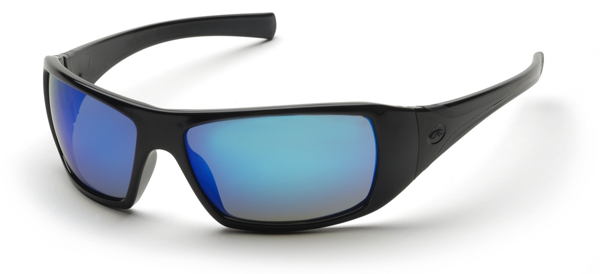 BBS 6-Pack Blue Mirror Lens Safety Glasses – Frameless Sports & Work Eyewear (Universal Size)