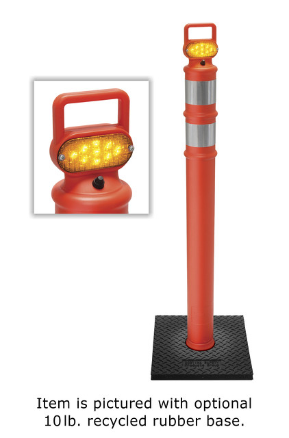 EASY GRAB DELINEATOR w/Strobe Lights w/ BASE