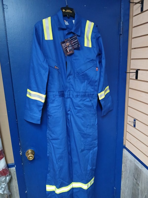 LAPCO FR Deluxe Coverall | 7oz. 100% Cotton with HI VIS STRIPING