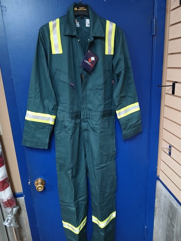 LAPCO FR Deluxe Coverall | 7oz. 100% Cotton with HI VIS STRIPING